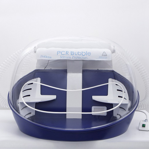 Blue Bench Mounted Portable Fume hood PCR Workstation